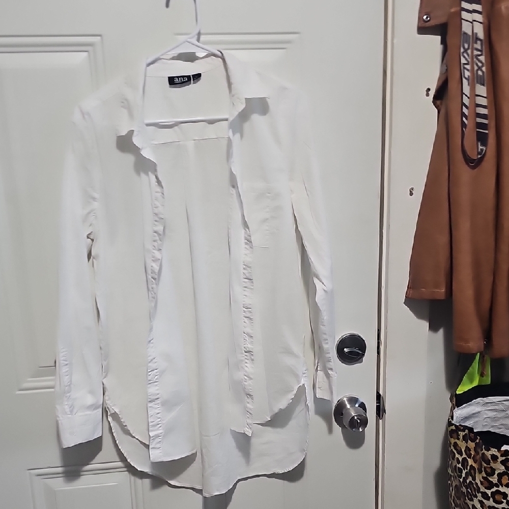 AX Paris White Button Down Shirt